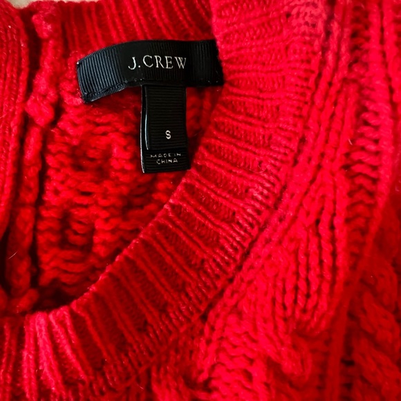 Jcrew Cable Knit Sweater with Pockets - Picture 6 of 8